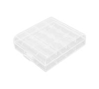 Boîte à batterie transparente, organisateur de batterie transparente | AA Batteries Conteneur protecteur | Étui de stockage d'organisateurs de conteneurs portables avec couvercle pour voyager à la mai