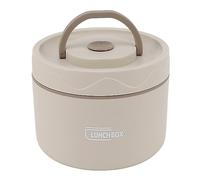 Boîte à Bento, 550ml en acier inoxydable boîte à lunch isotherme empilable lunch container portable double couche ronde Bento Lunch Box étanche et isotherme (Style four à