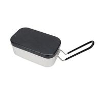 Boîte À Bento En Alliage D'aluminium, Boîte À Déjeuner À Poignée Pliante, Conteneurs À Déjeuner En Métal Avec Support De Cuisson À La Vapeur, Petite Et Légère Pour Aliments Portables