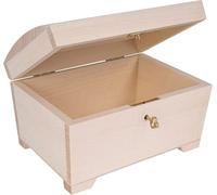 Boîte à Bijoux - Creative Deco - Non-peint - 20x14x12,5 cm - Rangement avec ois massif