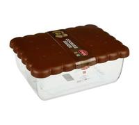Snips, Porte Biscuits, 2,70 LT, Boite a Biscuit 24,5 x 18,5 x 9,5, Made in Italy, Marron
