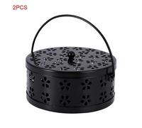 Boîte À Bobines De Moustiques Creusses En Fer, 2 Pièces De Haute Qualité, Étui Pour Tueur De Moustiques, Répulsif Antiparasitaire