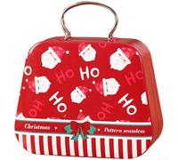 Boîte à bonbons en étain pour mini sac à main, boîte de rangement en métal pour les vacances, boîte à biscuits décorative, boîte cadeau, style vintage (B)