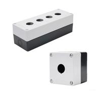 Boîte à boutons étanche avec trou de 22 mm, anti-poussière, joint en polyuréthane, boîte de commutation, pour les composants industriels fournitures bricolage(3 trous)