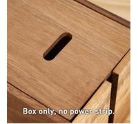 Boîte à câbles - Organisateur de câbles - Boîte à câbles en bois - Rangement pour multiprises - Gestion des câbles -
