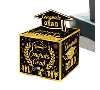 Boîte à cartes de remise de diplôme - 2026 réutilisable avec 30 sacs | 3 x 13 x 11 cm - Porte-monnaie pour argent liquide | Pour garçons, , adultes, étudiants, adolescents, lycée
