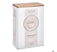 Paris Prix Boîte à Céréales en Métal Signature 25 cm Crème