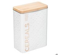 Boîte à céréales 750g métal ""Scandinave Nature"" blanc - 5five