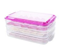 Boîte à Charcuterie 3 Étages 1L+1L+1L | Boite a Jambon pour Refrigerateur | Sans BPA | Passe au Lave vaisselle, au Micro-ondes et au Congélateur | Empilable | 1 Unité Couleur Aléatoire