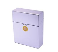 Boîte à Cigarettes Plastique Étui à Cigarettes GRAND Boîte pour 25 cigarettes 2 Coloris - Argent