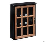 Atmosphera - Boîte à clé Milana en Bois et pin H39,5cm Noir