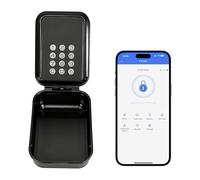Boîte s Sécurisée Exterieur, Boîte à clés Bluetooth avec application TTLock et code PIN à 12 chiffres, IP65 Étanche Boite, Boîte À Clés Murale Pour Airbnb, Agents Immobiliers Et Bureaux
