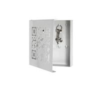 Boîte à cles coloris blanc - Dim : L 22 x P 5 x H 24 cm --