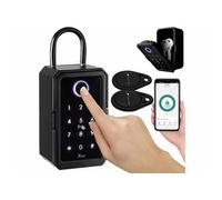 XCase Boîte à clés connectée SAF-150.app – Lecteur d’empreinte, 2 transpondeurs