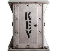 HAKU Boîte à clés, Porte-clés, Organiseur de clés, Armoire à clés, Anthracite, métal - Dimensions : L 26 x H 32 x P 10 cm Style : Industriel