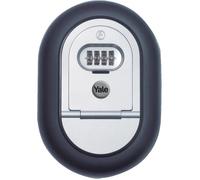 Yale Y500/187/1 Boîte à clés sécurisée Y500, code programmable 4 chiffres, fixation murale avec kit inclus, résistante aux intempéries et aux effractions, finition gris/noir