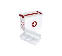 Sunware - Boite à compartiments 1er Secours Q-line 9 litres Blanc G