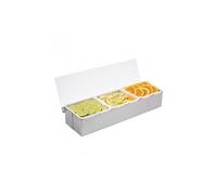 Boîte à compartiments inox 3 x 950 ml - - Acier inoxydable460