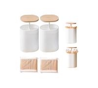 Boîte à coton-tige pop-up élégante avec 4 compartiments