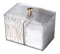 Boîte à cotons-tiges, rangement cotons-tiges, organisateur maquillage, acrylique transparent toilettes/salle de bain.