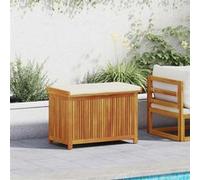 vidaXL Coffre à coussins d'extérieur 90x50x60,5 cm bois massif acacia