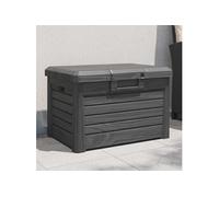 vidaXL Coffre à coussins d'extérieur Anthracite 73 x 50,5 x 46,5 cm Polypropylène