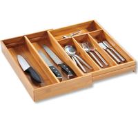 Boîte à couverts Kesper à extension variable 26-49 x 43 x 6 cm Bambou 5818613
