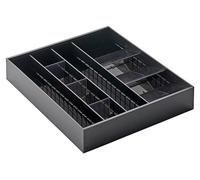 Boîte à couverts Yamazaki extensible avec compartiments amovibles - Noir - Boîtes de rangement | Extensible