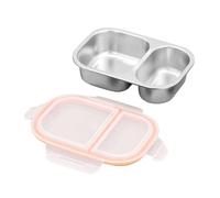 Boîte à déjeuner | Acier compartimenté anti-fuite | Récipient alimentaire portable de 800 ml, pour voyage, , maison, pique-nique, extérieur, travail, école, famille, camping