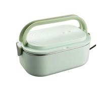 Boîte à déjeuner chauffante électrique - avec poignée à double grille | Récipient chauffe-repas pour étudiants, bureau, école, voiture, camion, salle de ortoir, lieu de travail, camping