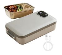 Boîte à déjeuner chauffante électrique portable | Récipient alimentaire pour travail, bureau, chantier, camion, voiture, camping-car, camping, voyage, maison, dortoir