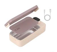 Boîte à déjeuner électrique, récipient alimentaire chauffant en acier inoxydable 304 avec batterie de 7200 mAh, réchauffeur isotherme portable pour travail, école, voyage, camping, étanche pour Smart