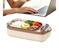 Boîte à déjeuner électrique Sans fil rechargeable intérieur acier , | Boîte à Déjeuner Électrique pour Adultes pour Travail École Voiture Camion Maison Fête Pique-Nique Camping E