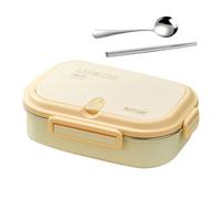 Boîte à déjeuner en acier inoxydable - 8 cm - Boîte à déjeuner en acier inoxydable à 4 ou 5 compartiments, récipient étanche divisé pour micro-ondes | Rangement sûr avec baguettes, cuillères, aliments