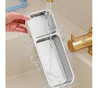 Boîte à déjeuner isotherme alternative en acier inoxydable - Passe au micro-ondes - Plateau de séparation étanche pour adultes, enfants, travail, pique-nique, voyage, bleu, 27,2 cm (B)