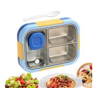 Boîte à déjeuner pour adulte en acier inoxydable 720 ml avec compartiments | Grande boîte à déjeuner pour enfants pour la préparation des repas pour femmes, hommes, filles, garçons, cuisine, école