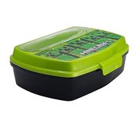 Boîte à déjeuner rectangulaire pour enfant avec couverts Minecraft