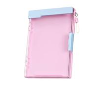 Boîte à documents multifonction en ABS avec porte-bloc 2 compartiments pour l'école et les voyages Transparent Répertoire de documents