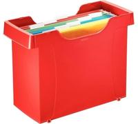 Boîte à dossiers suspendus Leitz Plus, plastique, capacité 20 dossiers, rouge