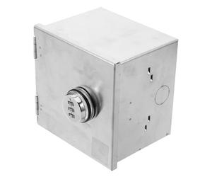 Boîte à Douille en Acier Inoxydable Verrouillable | Protection Anticorrosion, Mécanisme à Clé ou Code, Montage Mural, Usage Commercial et Zones Publiques