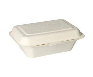 Boîte à encas en canne à sucre 'pure', blanc