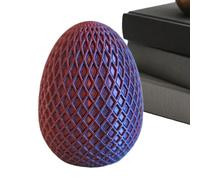 Boîte À Énigme Pour Adultes Pâques Imprimé En 3D Réutilisable Drôle | Boîte Puzzle Labyrinthe Argent Œuf de Pâques Pour Étagère De Bureau À Domicile, , Bureau, Anniversaire Et