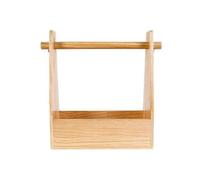Boîte à épices en bois, support pour pots à épices, organiseur pour assaisonnements d'extérieur avec poignée pour barbecue