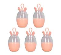 Boîte à éponge de Maquillage 5 pièces, boîte de Rangement d'œufs de beauté Portable de Grande capacité, Dessin animé Mignon pour Femmes et Filles