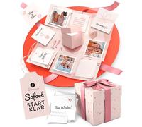 Boîte à explosion - Boîte surprise - Rose - Pop Up - Kit de bricolage - Boîte cadeau pour anniversaire, cadeau pour petite amie, cadeau de mariage - Cadeau personnalisé