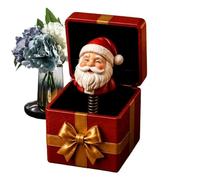 Boîte à farces de Noël Accessoire farce blague Pop-Open fêtes d'hiver | Figurine Bonhomme de Neige et Renne en Boîte Pour Parents Réunion Fête Événements Scolaires
