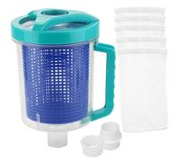 Boîte à Feuilles de Piscine en Plastique pour aspirateur avec Panier en Maille, Outil d'entretien du collecteur de Feuilles, Convient aux nettoyeurs Piscine manuels et automatiques à aspirati