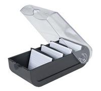 Boîte à fiches bristol et Flash Cards A8 Office - Noir