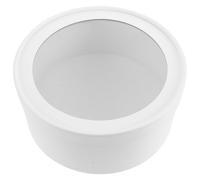 Boîte à Fleurs Ronde Blanche en Papier pour Bouquets Halloween | Coffret Présent Magnétique, Boite Transparente Bouquet, Boite Transparente Présent Mariage, Jardinière de Fleurs, Boite