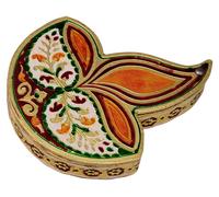 Boîte à fruits secs "Meenakari", ensemble de 3 pièces, dimensions : 23 x 19,5 x 3,5 cm